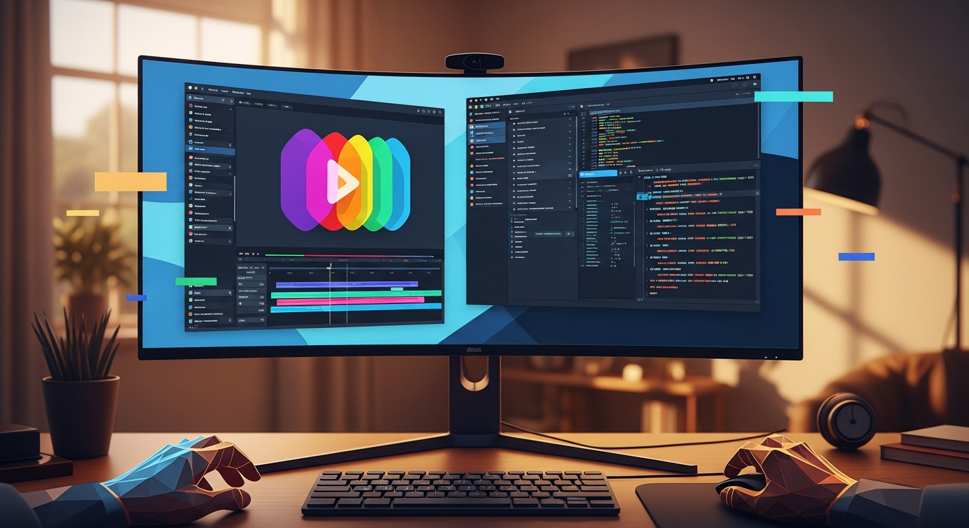 クリエイター作業効率, 横長モニター 活用事例, ニッチデバイス マネタイズ, 叶 横長モニター