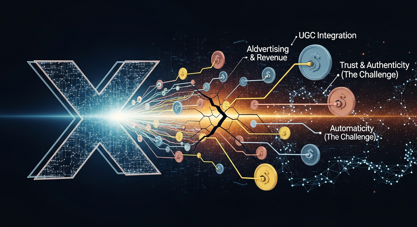X 広告, X 自動リンク挿入, UGC 収益化 課題, コンテンツマーケティング 戦略