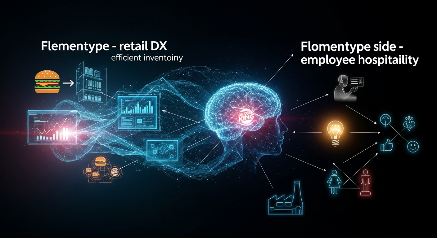店舗DX, バーガーキング AI導入事例, AI ホスピタリティ向上, 店舗 業務効率化 AI