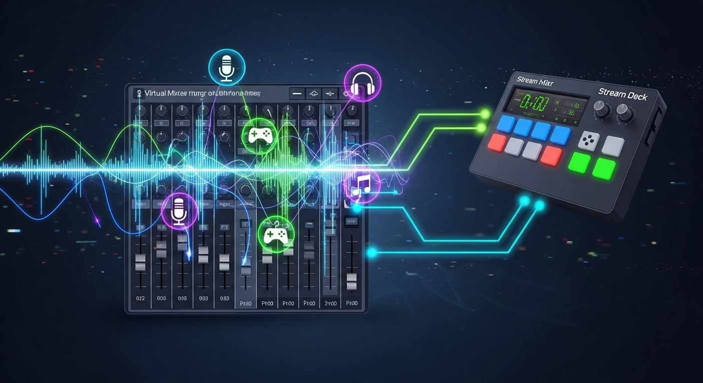 Wave Link 3.0, オーディオミキサーソフト 無料, 仮想チャンネル機能, Stream Deck 連携, 配信 音声ミックス