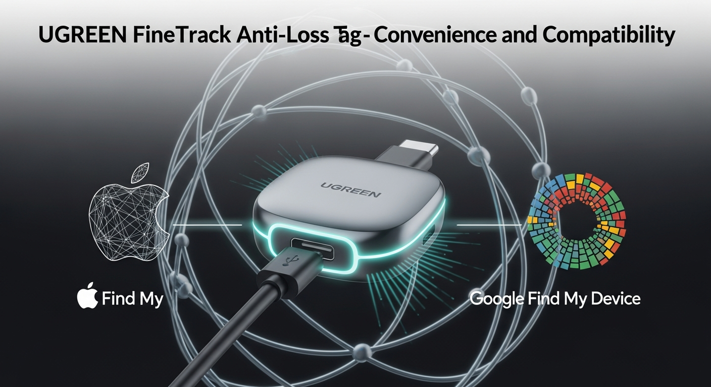 忘れ物防止タグ, UGREEN FineTrack USB-C充電, Apple Google ネットワーク対応, 忘れ物 紛失対策, 法人 資産管理