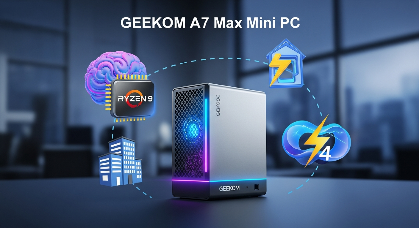 ミニPC, GEEKOM A7 Max セール, Ryzen 9 性能, 高性能PC 導入, Thunderbolt 4 拡張性