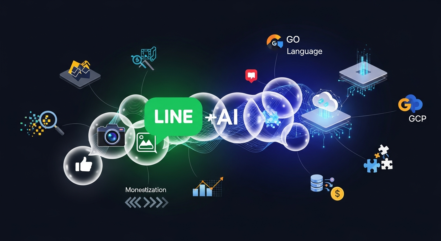 イベントシステム, LINE AI フォトコンテスト, 個人開発 事例, Go言語 GCP 開発, マネタイズ 方法