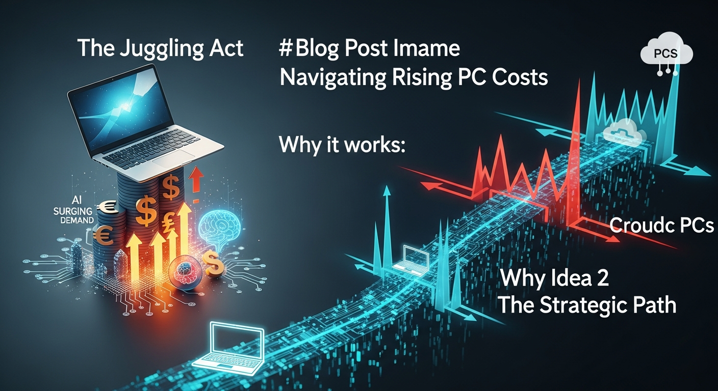 ノートPC 価格高騰, AI需要 半導体 影響, クラウドPC 活用 方法, 中古PC 購入戦略