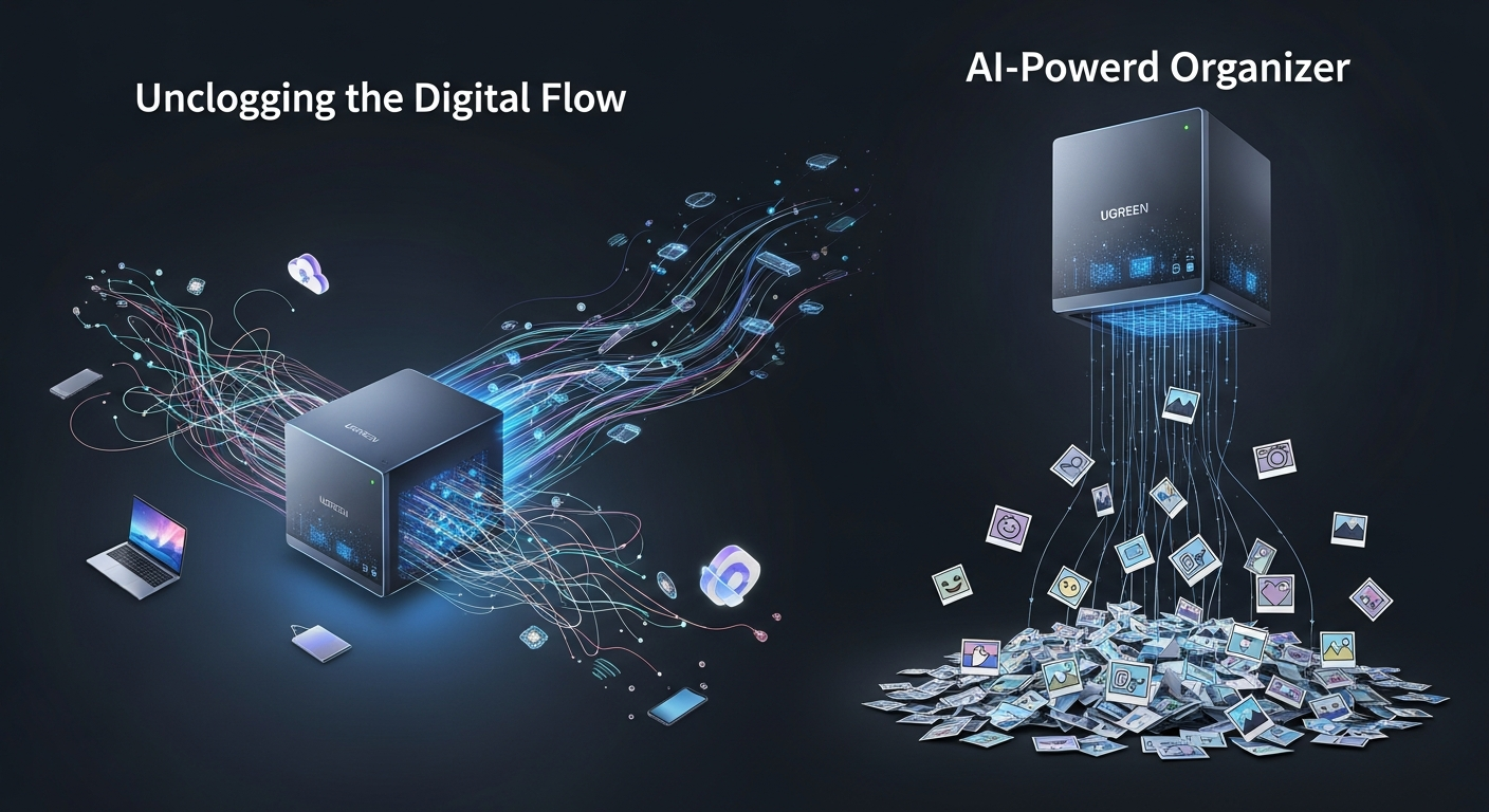 UGREEN NAS, NAS AI写真整理, NAS 容量不足 解消, NAS データ管理 方法
