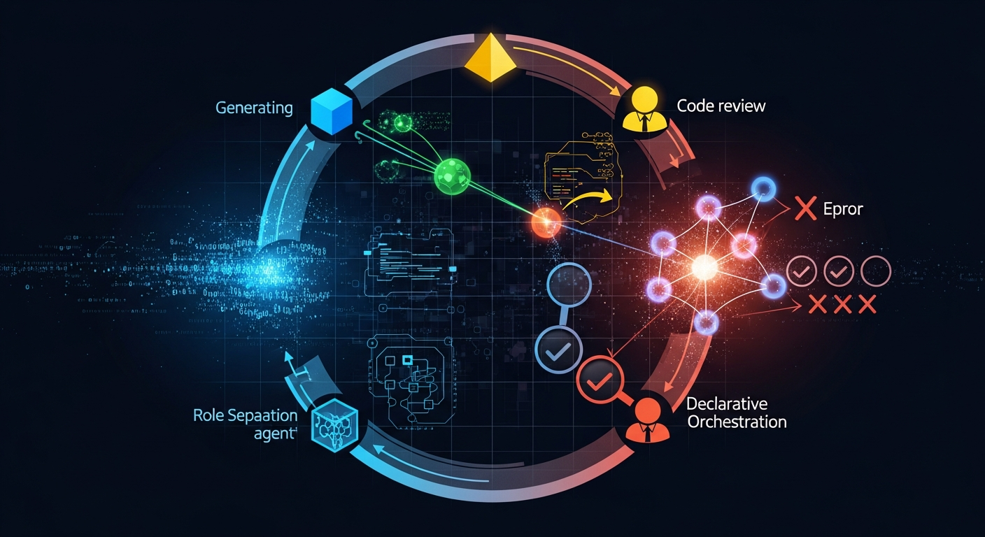 AIレビュー, AIエージェント分離, 宣言的ワークフロー, コード品質向上方法