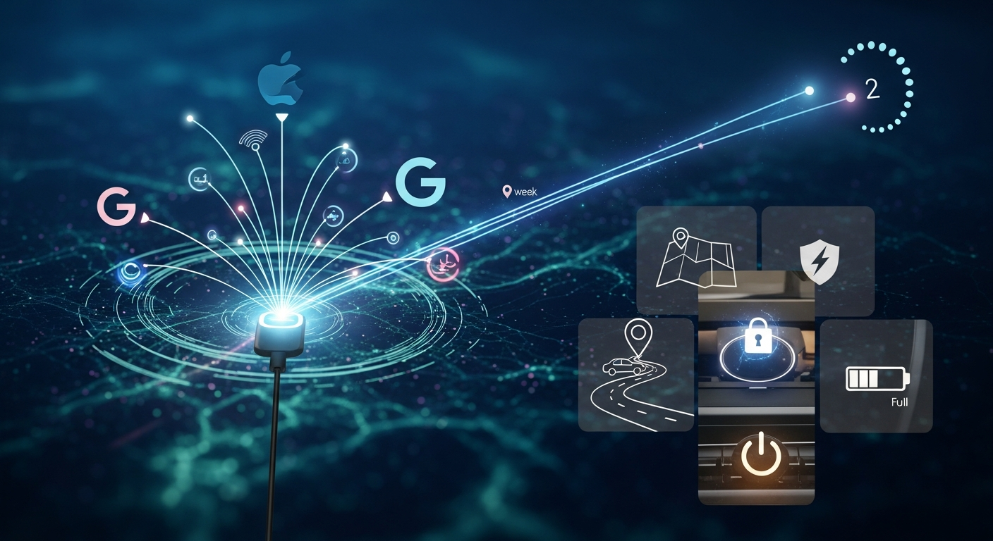 車両追跡, 車載充電器 紛失防止, Apple Google 両対応, 車 盗難対策