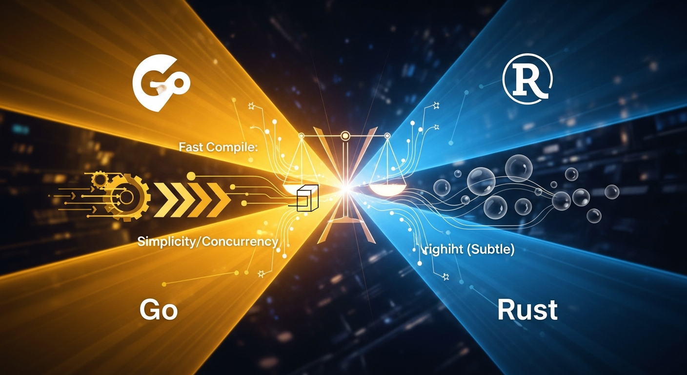 Go Rust 比較, Go Rust 性能比較, Go Rust 言語選定, Rust 実行性能, Go コンパイル速度