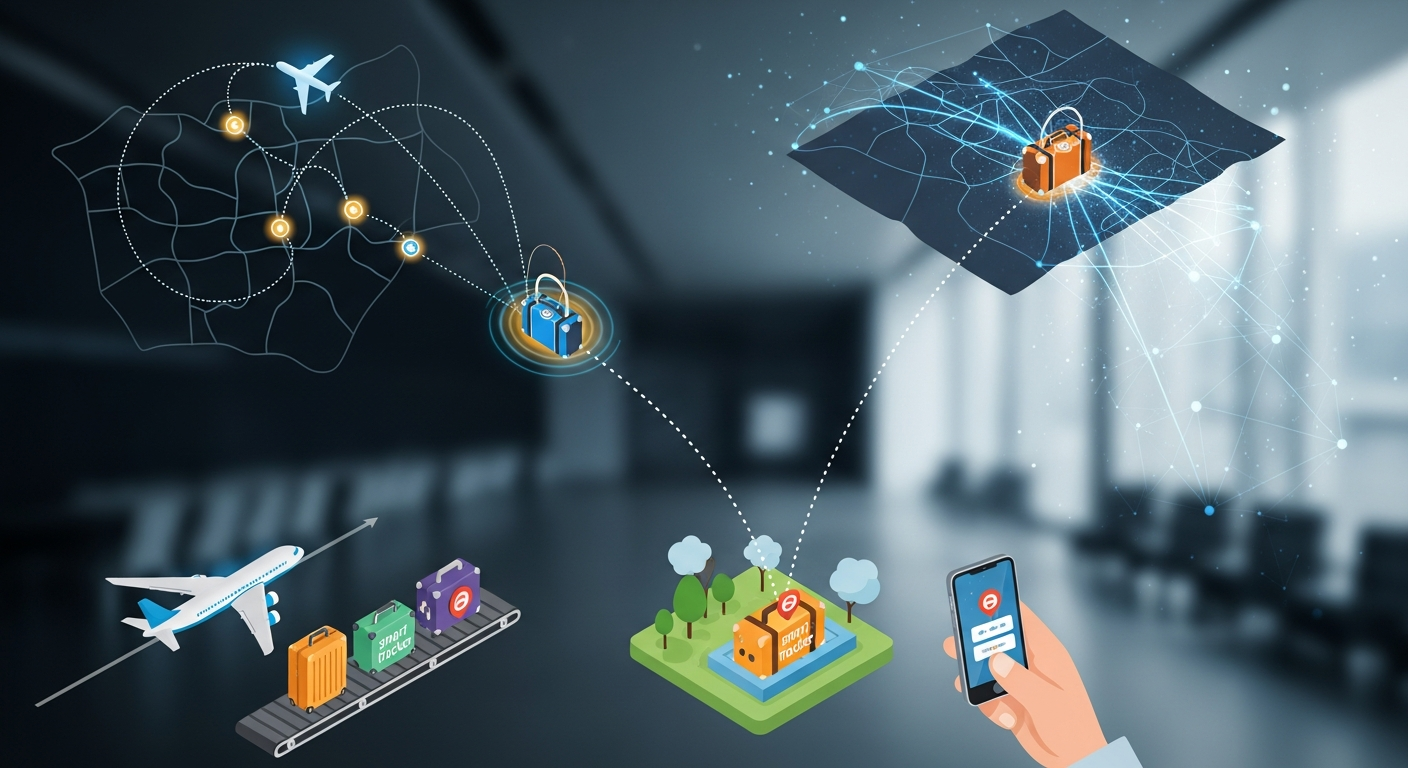 Find Hub, Android 手荷物追跡, 預け入れ手荷物 紛失防止, スマートトラッカー 連携, 空港業務 効率化