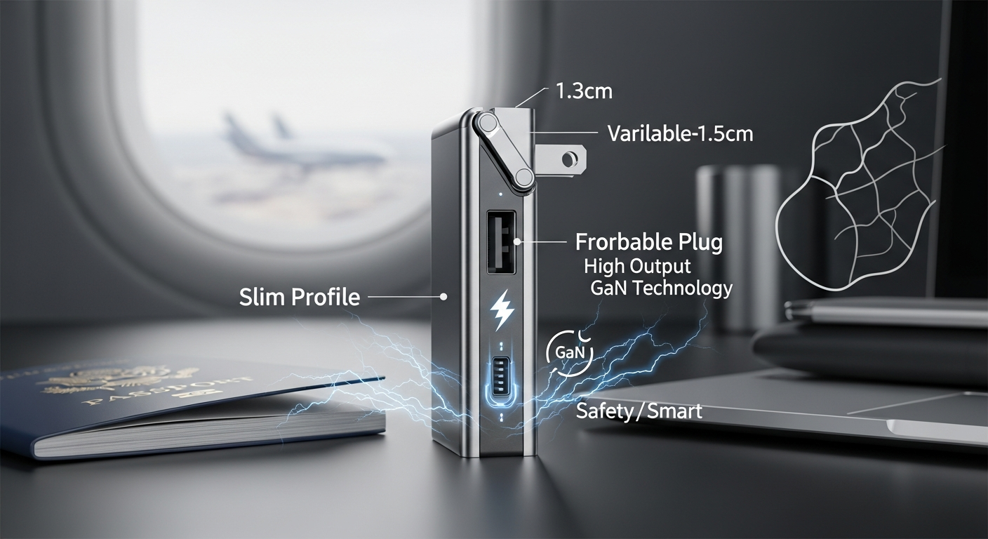 GaN充電器, CIO NovaPort SLIM, 薄型 USB充電器 携帯性, 可変プラグ 充電器, SmartCharger 機能