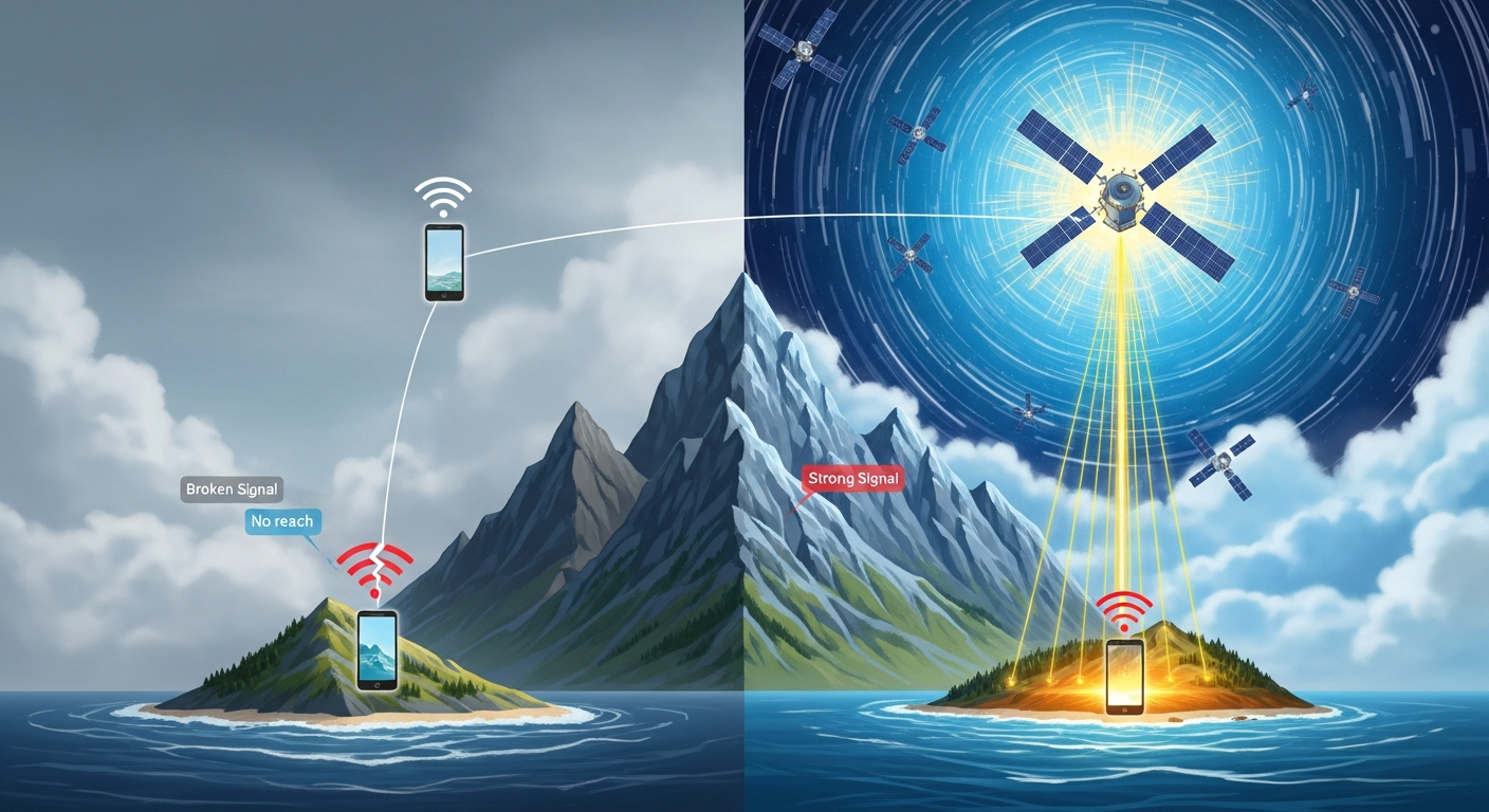 衛星通信, ドコモ Starlink 衛星直接通信, スマホ 圏外 解消, 災害時 通信 対策, ahamo 衛星通信