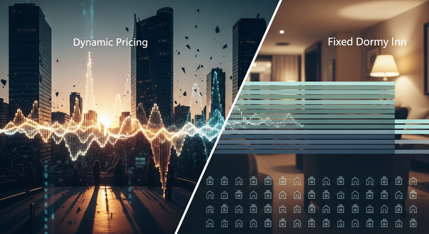 ホテル 価格戦略, ダイナミックプライシング ホテル 課題, ホテル レベニューマネジメント, 固定価格戦略 メリット