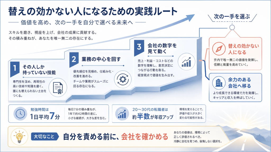 昇給が少ないときに見直す順番